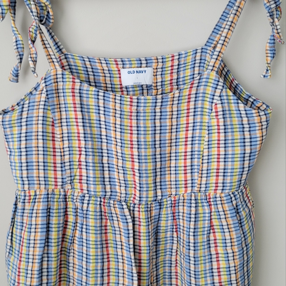 Spaghetti String Multi-Colored Crop Top (Small) - Picture 2 of 4